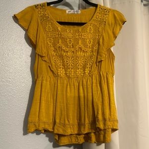 Yellow/mustard blouse